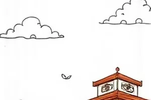 《千夜灯河》剧场版剧照，河面上漂浮着数百盏纸灯