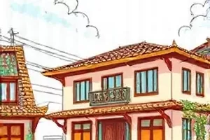 《沉默的调色盘》剧场版剧照，画室内十三幅未完成画作依次排开
